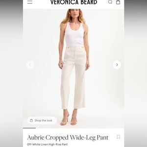 Veronica Beard Aubrie Elegant White Women's Pants size 8 NWT $395!
